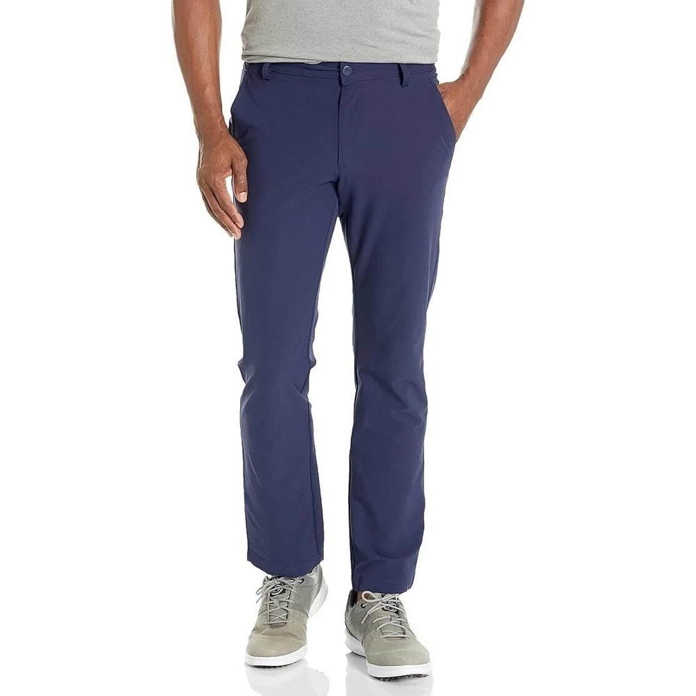 Under Armour UA Tech Golf Pants Men's 34 x 32 Navy Straight Flat Front NWT $70